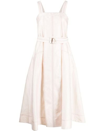 Acler Olmstead Sleeveless Midi Dress - White
