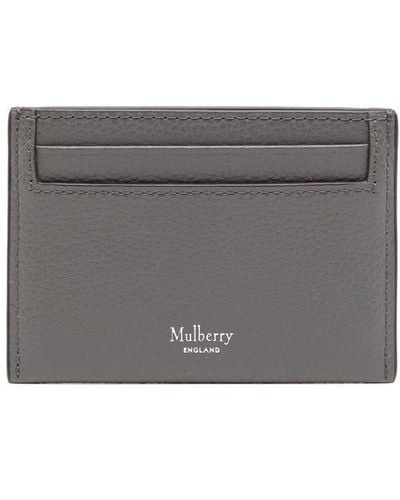 Mulberry Continental Leather Cardholder - Grey