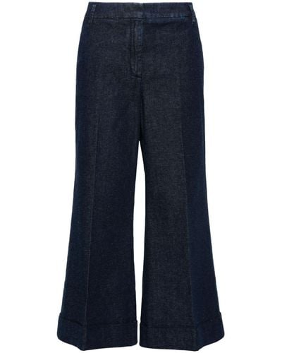 Jacob Cohen Pressed-crease wide jeans - Bleu