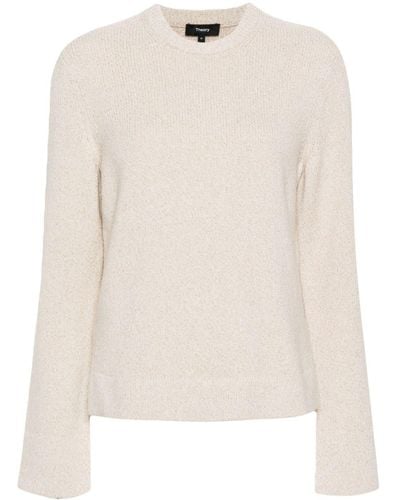 Theory Mélange-efffect Sweater - Natural