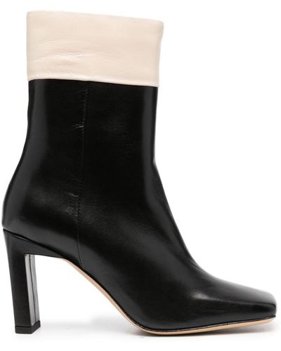 Wandler Isa 90mm Leather Boots - Black
