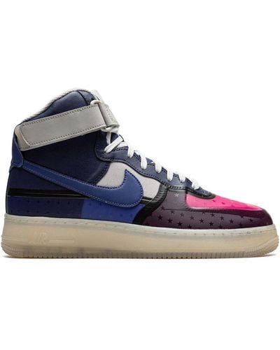 Nike Air Force 1 High '07 Premium "thunder Blue Pink Prime" Sneakers