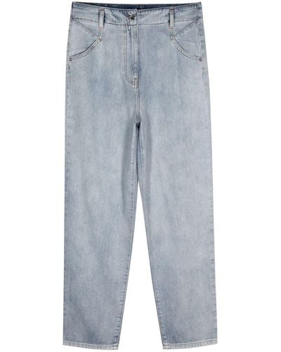 IRO Mid-rise tapered-leg jeans - Blau