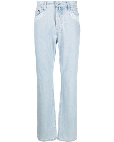 032c Jeans patchwork in cotone organico - Blu
