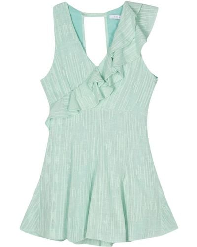 IRO Adely Cotton Mini Dress - Green