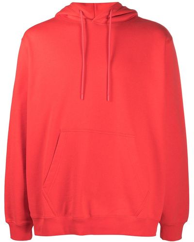 MSGM Sudadera con capucha y logo - Rojo
