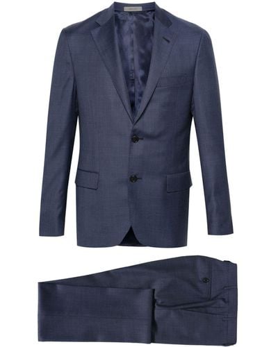 Corneliani Virgin-wool Single-breasted Suit - Blue