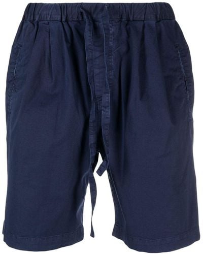 Massimo Alba Cotton Drawstring Shorts - Blue