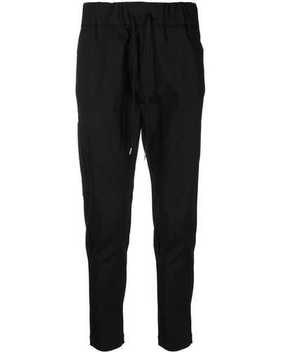 Attachment Pantalones de chándal tapered con cordones - Negro