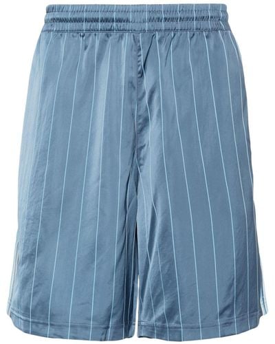 adidas Lauf-Shorts mit Nadelstreifen - Blau