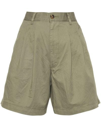 Levi's Pleat-detail Twill Shorts - Green