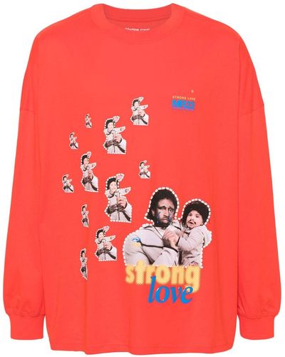 Martine Rose Strong Love Tシャツ - レッド