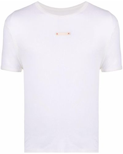 Maison Margiela T-shirt à détail signature - Blanc