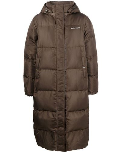 Daily Paper Epuffa Padded Hooded Parka - Brown