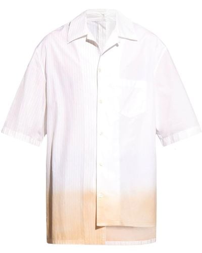 Lanvin Hemd mit Batikmuster - Weiß