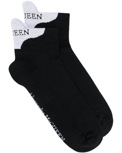Alexander McQueen Sokken Met Kenmerkend Logo - Zwart