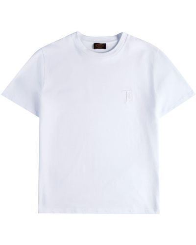 Tod's Logo-embroidered Short-sleeve T-shirt - White