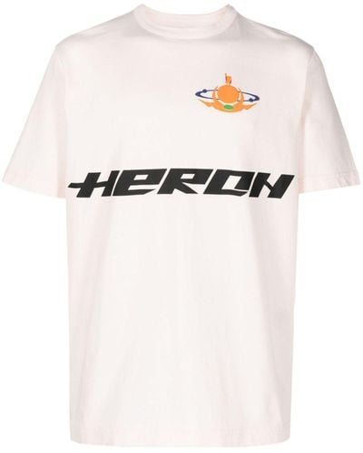 Heron Preston T-shirt HP Globe Burn - Bianco