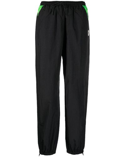 Gucci Interlocking G Logo Paneled Track Pants - Black