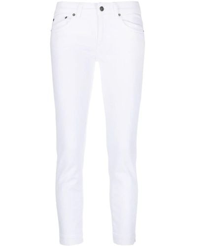 Dondup Schmale Cropped-Jeans - Weiß