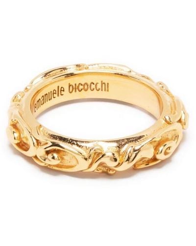 Emanuele Bicocchi Gold Arabesque Band Ring - Metallic