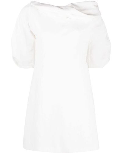 Jil Sander Ruched-detail Short Dress - White