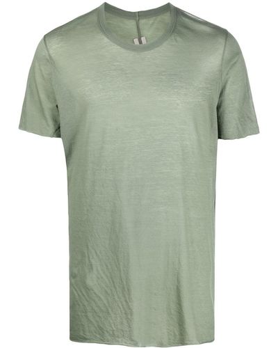 Rick Owens Semi-sheer Jersey-cotton T-shirt - Green