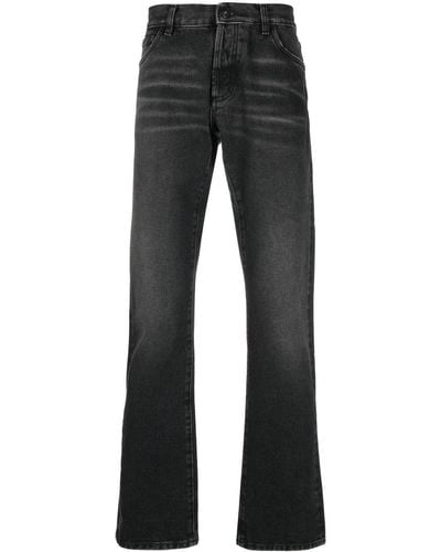 Marcelo Burlon Medium Stone Cross Slim-fit Jeans - Black