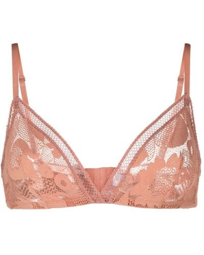 Eres Chemise Wireless Triangle Cup Bra - Pink