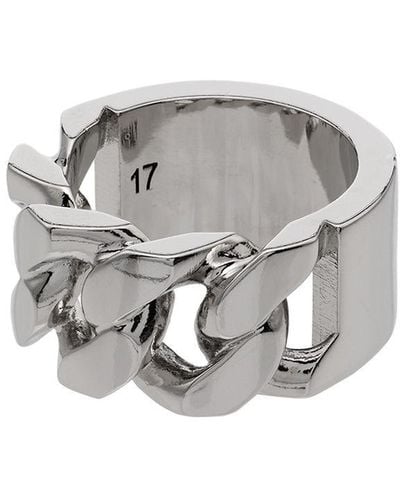 Alexander McQueen Logo Ring - Metallic