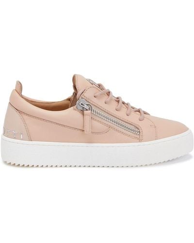 Giuseppe Zanotti Gail Leather Low-top Sneakers - Pink