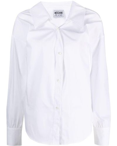 Moschino Jeans Chemise classique en coton - Blanc