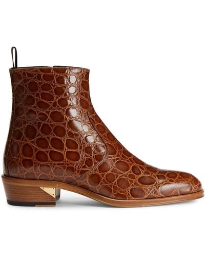 Giuseppe Zanotti Fabyen Leather Boots - Brown