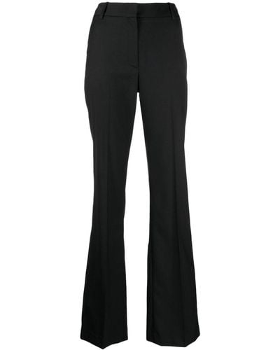 Nili Lotan High-waist Wool Tailored-cut Pants - Black
