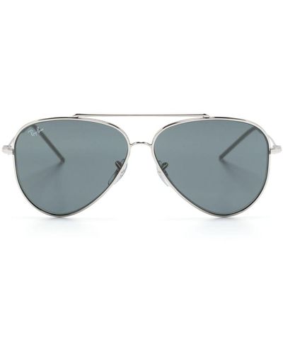 Ray-Ban Aviator Reverse Aviator-frame Sunglasses - Blue