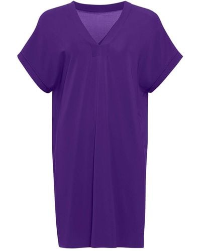 Eres Tali V-neck Tunic Dress - Purple