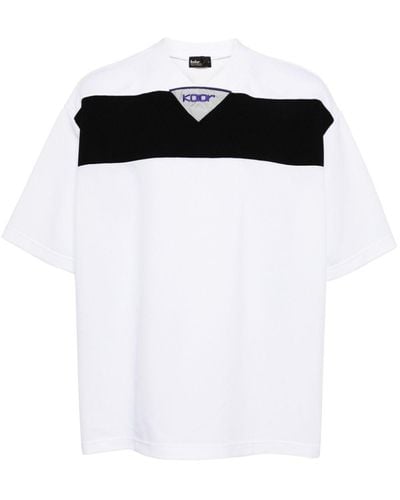 Kolor Stripe-detail Jersey T-shirt - Black