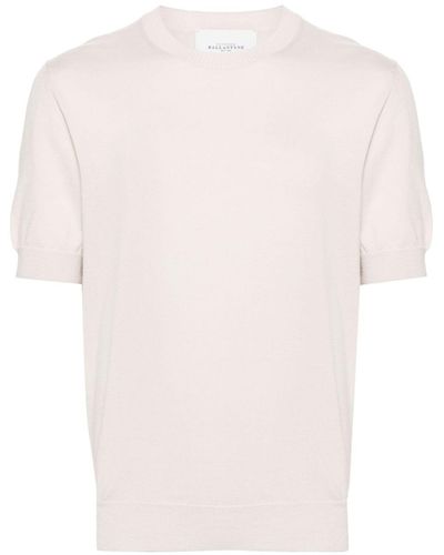 Ballantyne Crew-neck Short-sleeve Sweater - Pink