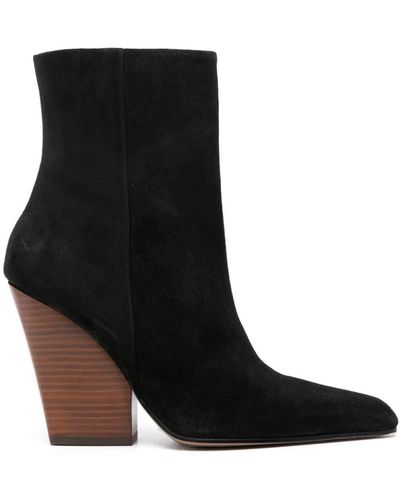 Paris Texas Ankle-length Suede Boots - Black