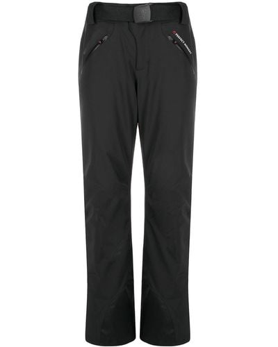 Perfect Moment Star-print Buckle-fastening Trousers - Black