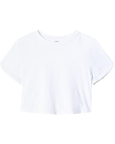 RE/DONE T-shirt crop - Bianco