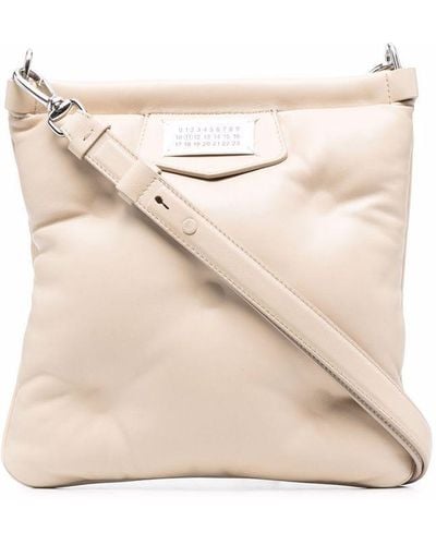 Maison Margiela Glam Slam Leather Crossbody Bag - Natural