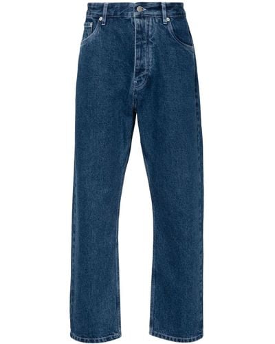 Studio Nicholson Jeans dritti a vita bassa - Blu