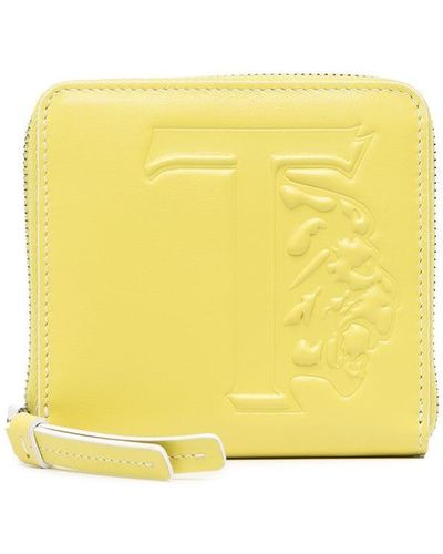 Tod's Logo-embossed Leather Purse - Yellow