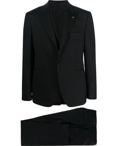 Tagliatore Smoking trois-pièces à veste à simple boutonnage - Noir