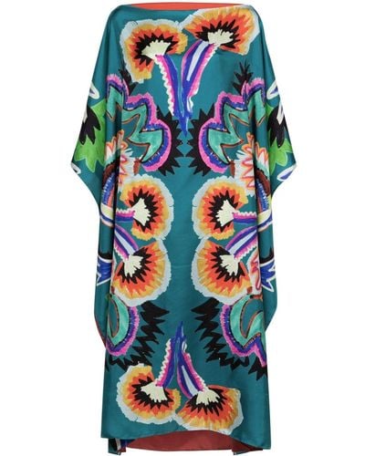 Rianna + Nina Paradeisos Silk Kaftan - Blue