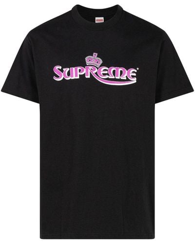 Supreme Crown Cotton T-shirt - Black