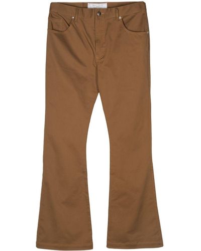 Societe Anonyme Le Flaire Logo-patch Trousers - Brown