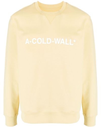 A_COLD_WALL* Sweatshirt mit Logo-Print - Natur