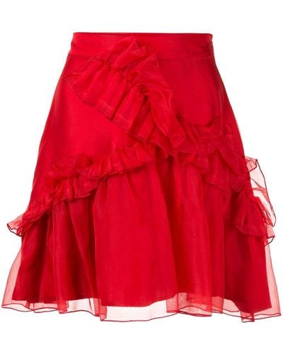 Macgraw Souffle Skirt - Red